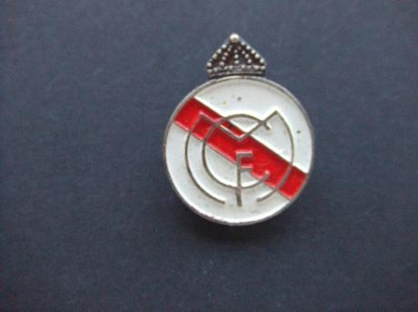 Real Madrid voetbalclub Spanje logo zilverkleurige kroon